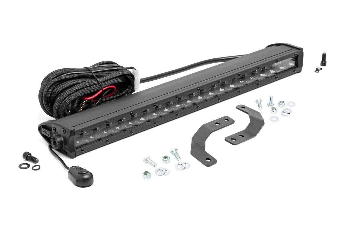 Fits Polaris Ranger Crew XP 1000 LED Light Under Bed Mount 20_ Black 93016